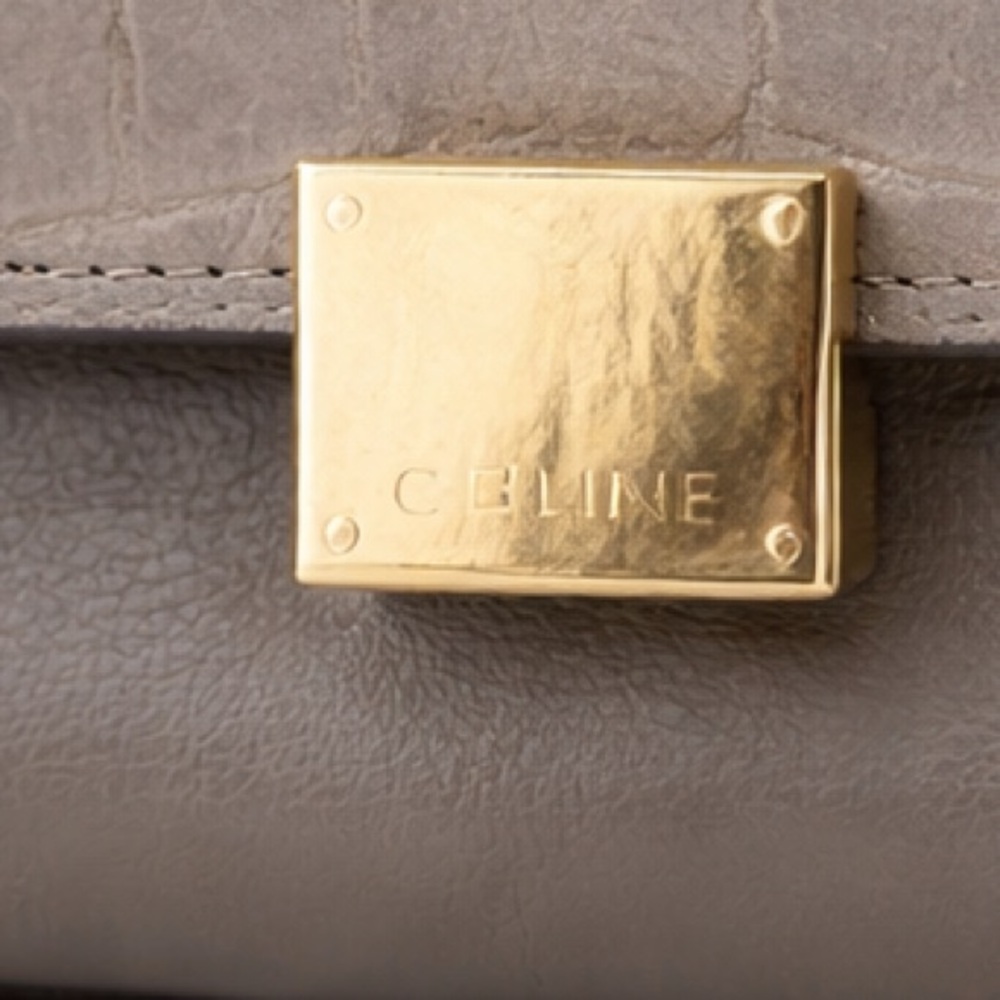 Gray Designer Handbag - Picture 3 of 7